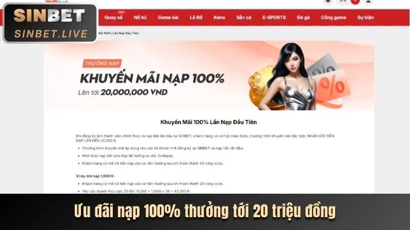 Ưu đãi chào mừng thành viên mới Thabet
